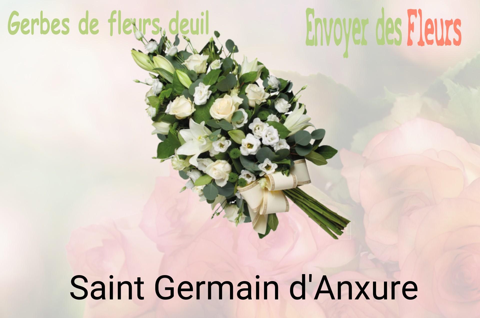 Gerbe de fleurs de deuil livrée à Saint-Germain-d'Anxure